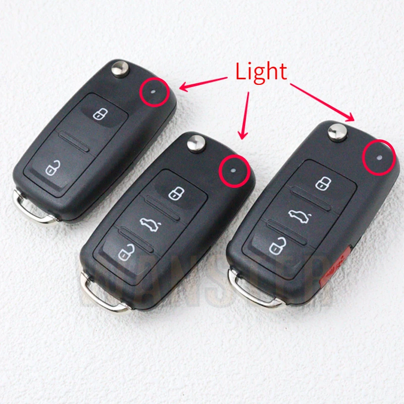 Car Key Case Fob Shell Housing for VW VOLKSWAGEN Tiguan Golf Touareg Sagitar Amarok Crafter Polo Skoda MK6 Passat C Jetta Beetle