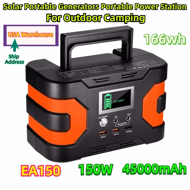 EA150 Power Banks 150W 45000mAh Inverter Solar Portable Generators Portable Power Station for Outdoor Camping USA Warehouse