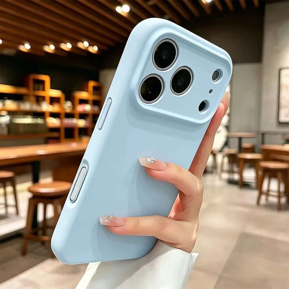 Luxury Soft Silicone Candy Phone Case For iPhone 18 Pro Max 11 12 13 14 15 16 Plus 17 Pro Shockproof Bumper Cover