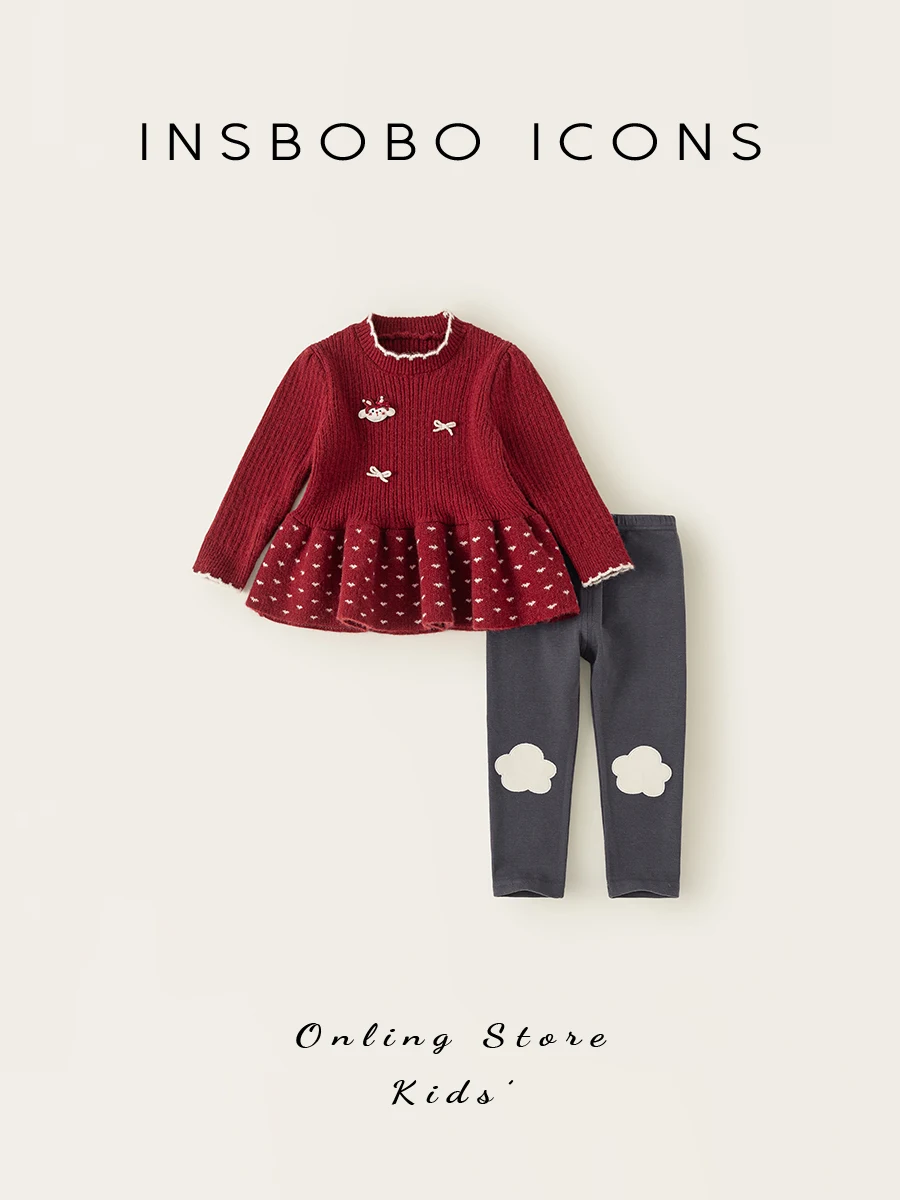 set-maglione-rosso-in-maglia-per-ragazze-insbobo-abbigliamento-per-bambini-morbido-in-misto-poliestere-acrilico-nylon-stile-dolce-nuovo-arrivo-autunnale