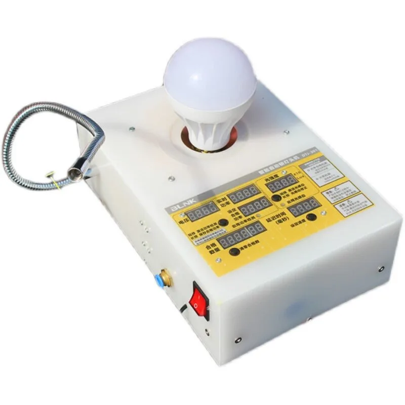 Locking device E27e14 with brightness and power measurement lamp head machine for fast B22 marking