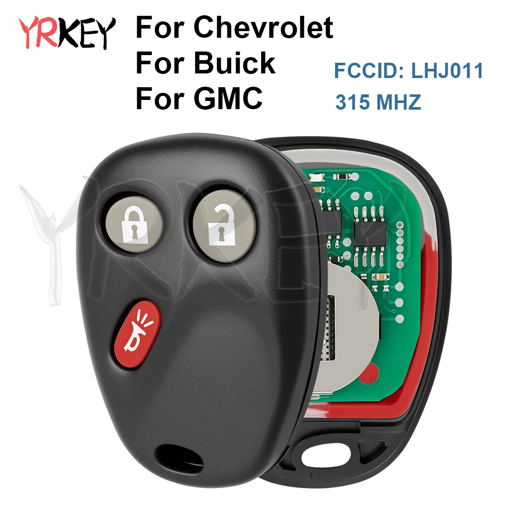 

Car Smart Remote Key Housing For Chevrolet Equinox Tahoe 2003 2004 2005 2006 For Buick For GMC 315Mhz 3 Buttons FCCID LHJ011