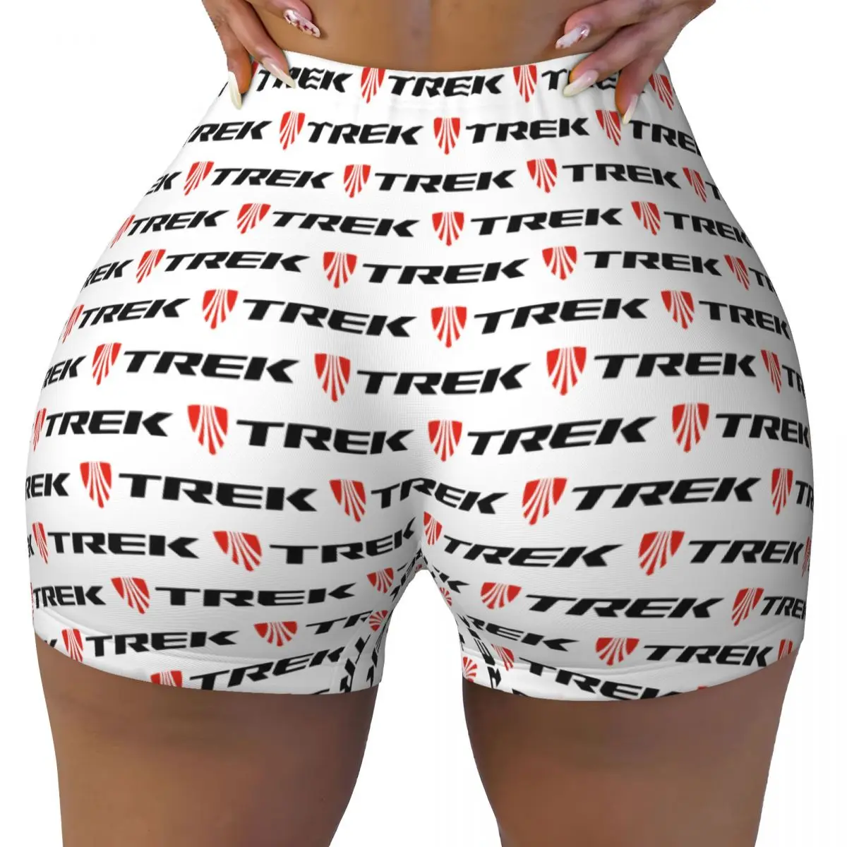 

Custom Treks Bike Logo Gym Volleyball Biker Shorts Women's Workout Yoga Shorts