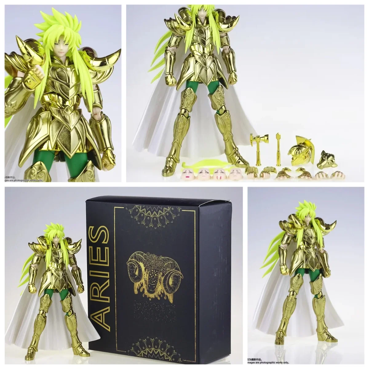 

Shinetime ST Saint Seiya Mythical Cloth EX LC Aries Shion Lost Canvas Action Figure Knight of the Zodiac Spot goods