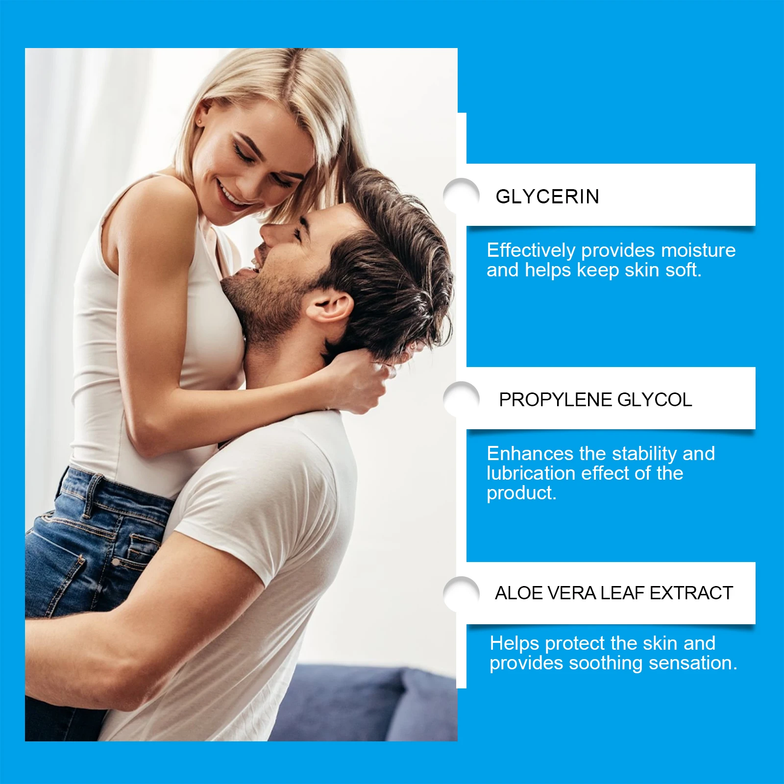 جل تشحيم الجنس المعتمد على الماء، زيوت التشحيم طويلة الأمد للنساء والرجال، جل العناية الحميمة المهدئ لتقليل الاحتكاك