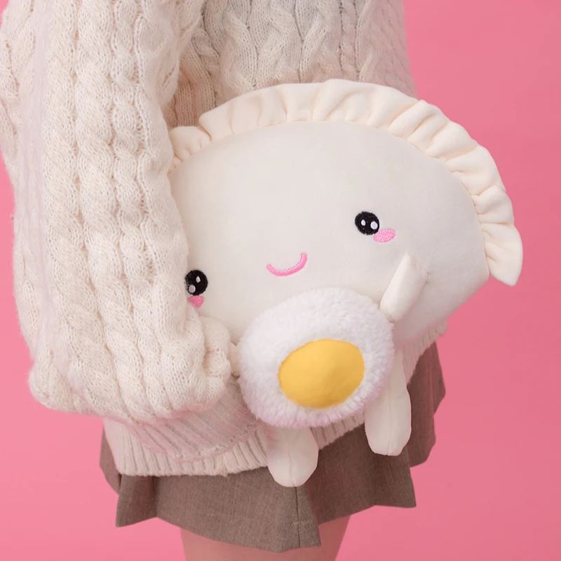 13/35 cm Simpatico Gnocco Peluche Cuscino portachiavi Colorato Multi-Savori Gnocco di Cibo Peluche Kawaii Gnocco Fritto con Cuore Rosso