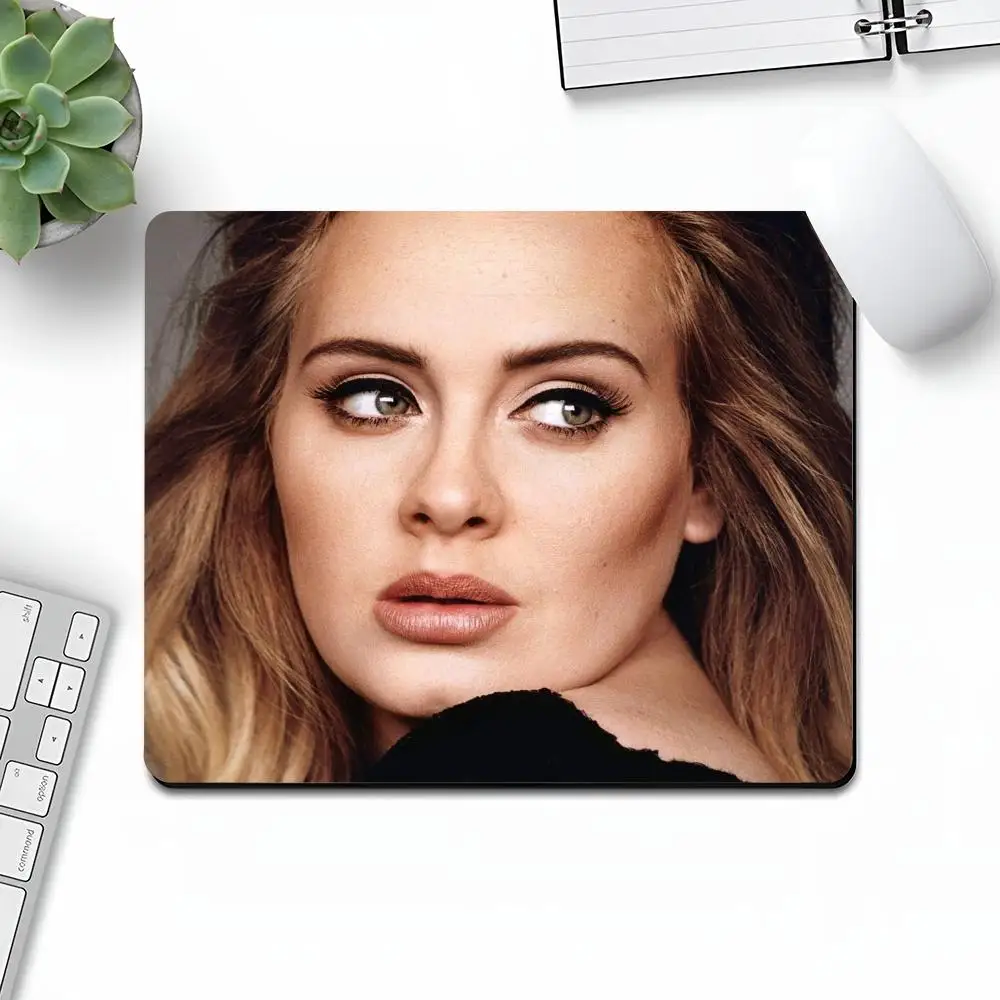 Singer Adele Phone Case Art Gaming Gamer Small Rubber Locking Cool Edge Large Computer MousePad Laptop Desk Pad