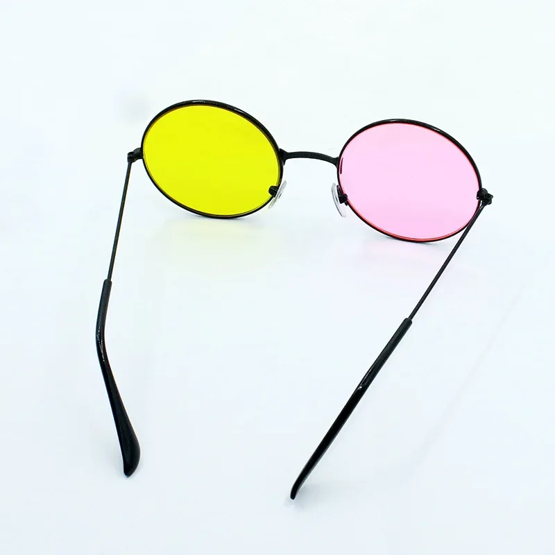 Cosplay Men Spamton Glasses Boss Spamton Cosplay  Mixed Color Sunglasses Cos Prop Round Frame Sunglasses Halloween Prop