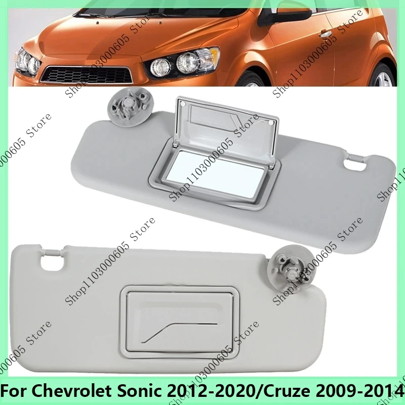 For Chevrolet Sonic 2012 2013 2014 2015-2020 Cruze 2009-2014 Sunvisor Left Right Side Driver Passenger Side Car Sun Visor Shade