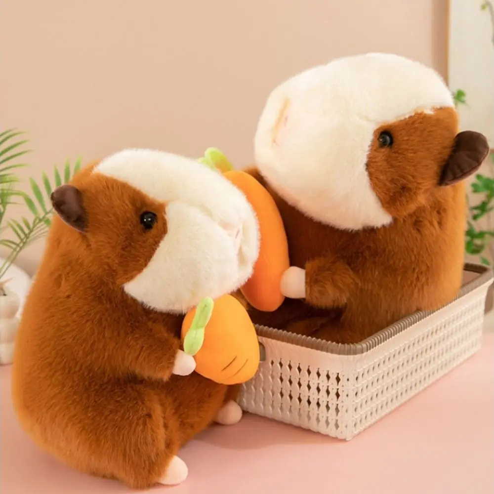 Cartoon Dutch Pig Capybara Plush Doll Fluffy Simulation Capybara Plush Toy 25cm Soft Capibara Fluffty Doll Christmas Toy