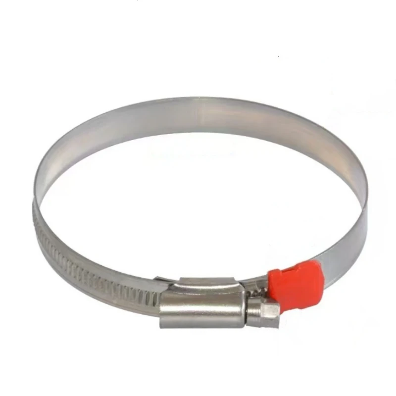 3-10pcs 12-180mm Bandwidth 12mm 304SS German Type Hose Clamp with Band End Cover Water Pipe Duct Clamp Car Fuel Hose Clip