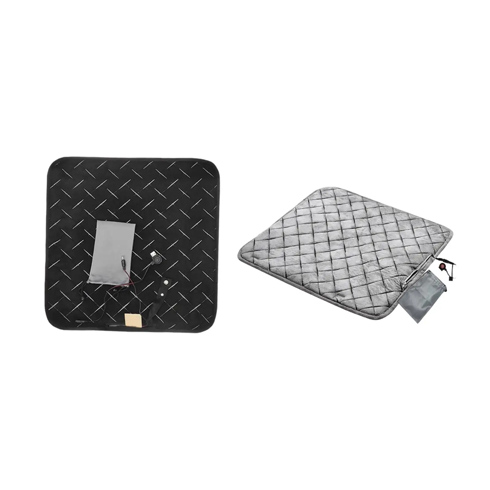 Heated Seat Cushion USB Electric Heating Pad Quick Warm Adjustable Temperature Portable Support for Office Stadium