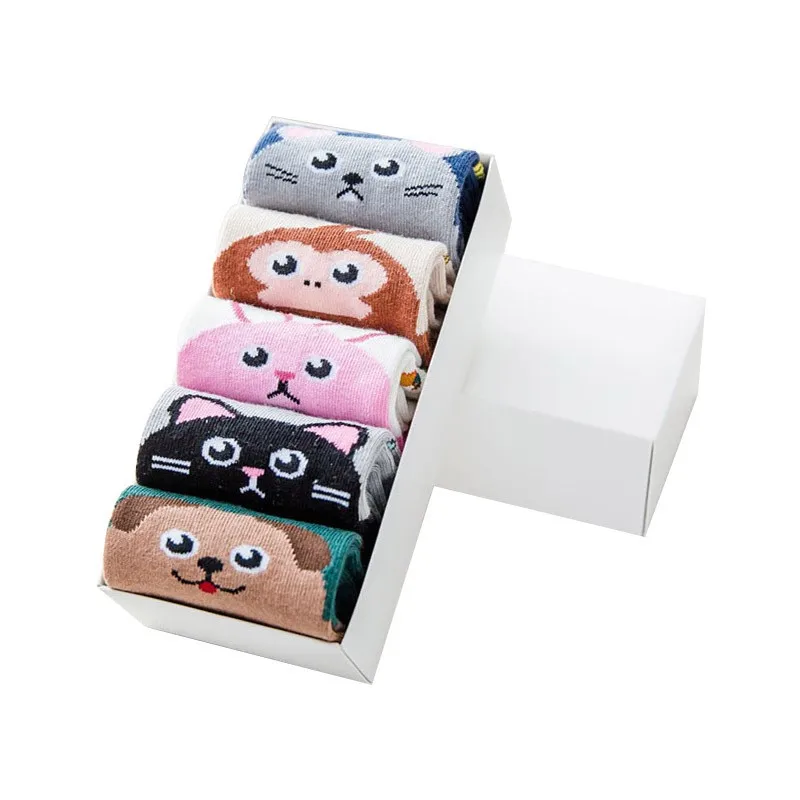 Kawaii Children Socks Cotton Animal Pattern Boys Girls Socks Toe Socks For Kids Five Finger Sock Winter Fall 2024 New