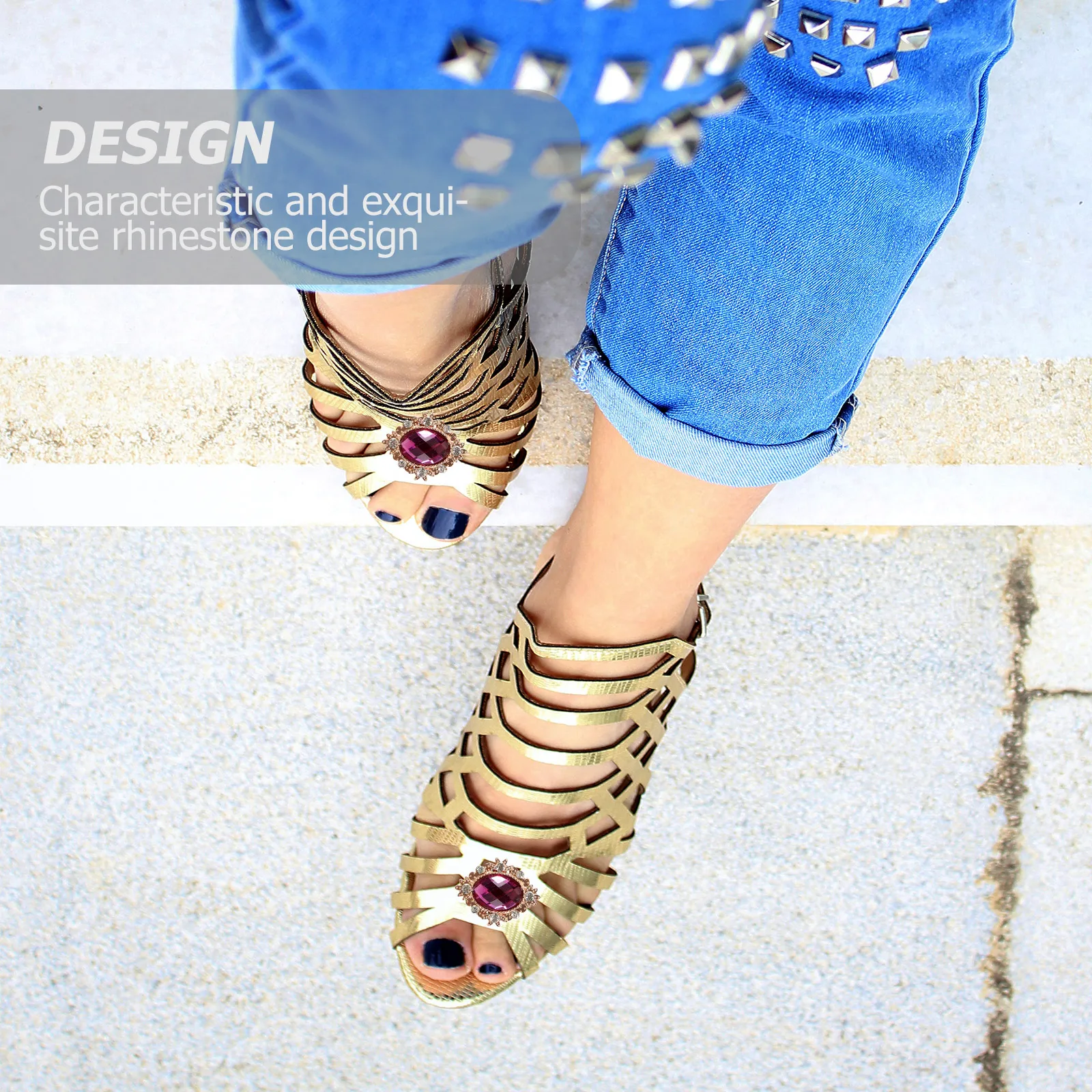 

6 Pcs Decoration Shoe Buckle Accessories Bridal Clips Rhinestone Wedding Embellishments for Women Shoes Women's