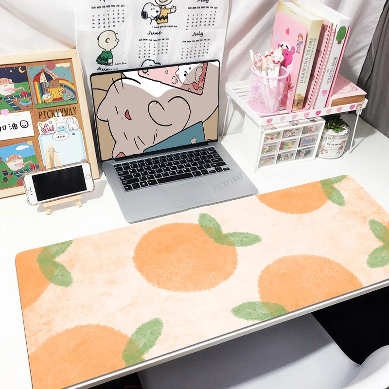 

Mouse Pads Fruit Illustration Table Mats Computer Mousepad Company Big Desk Pad 100x50cm Large Gamer Mousepads Kawaii Mouse Mat