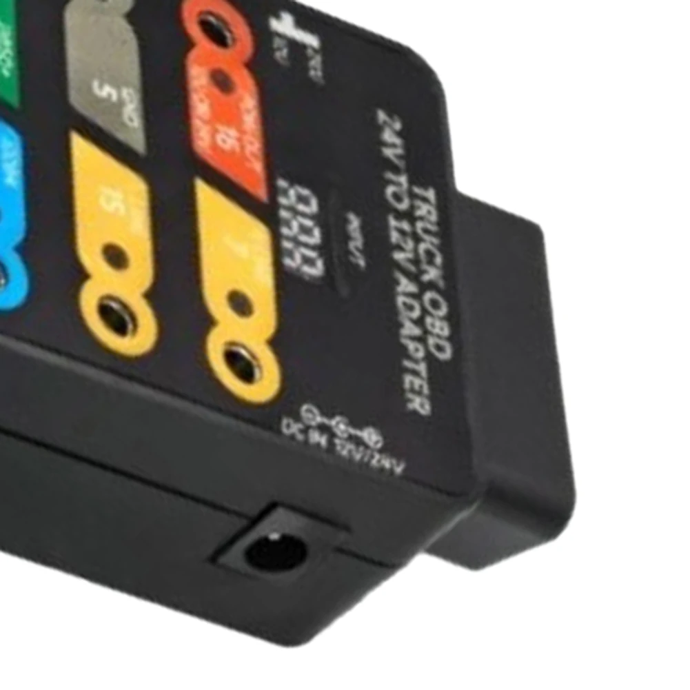 

Адаптер OBD-01 24В-12В и блок распределения сигналов для грузовых автомобилей Hwaut, для сканеров тяжелой техники