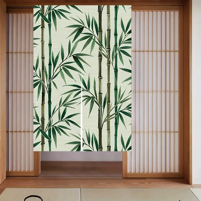 

1 шт., новая бамбуковая дверная занавеска в китайском стиле, бамбуковый элемент в китайском стиле, тканевая перегородка, занавеска для украшения дома, полузанавеска