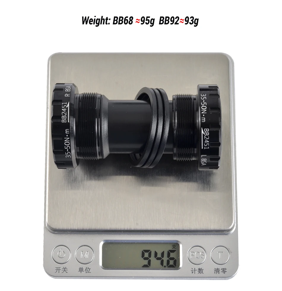 GOLDIX BB68 BB92 Bicycle Bottom Brackets Adapter 1.37/24mm Bicycle