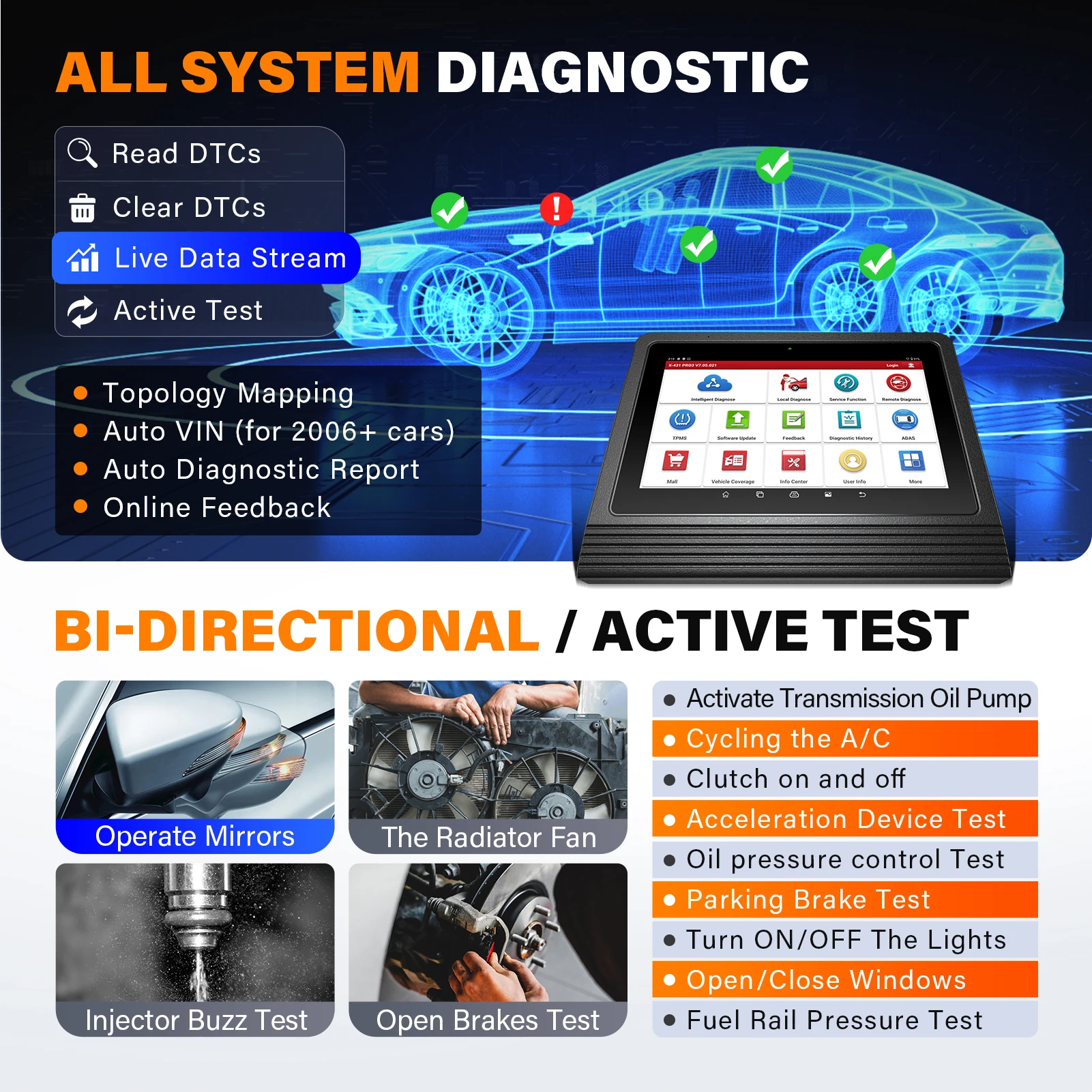 LANCERING X431 V+ 5.0 Diagnostische Hulpmiddelen 10 