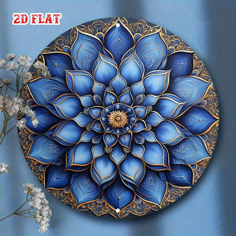 2D Flat【HOT SELLER】 Song Lyrics Round Tin Sign Unique Personalized Gift Idea Metal Wall Art Decor