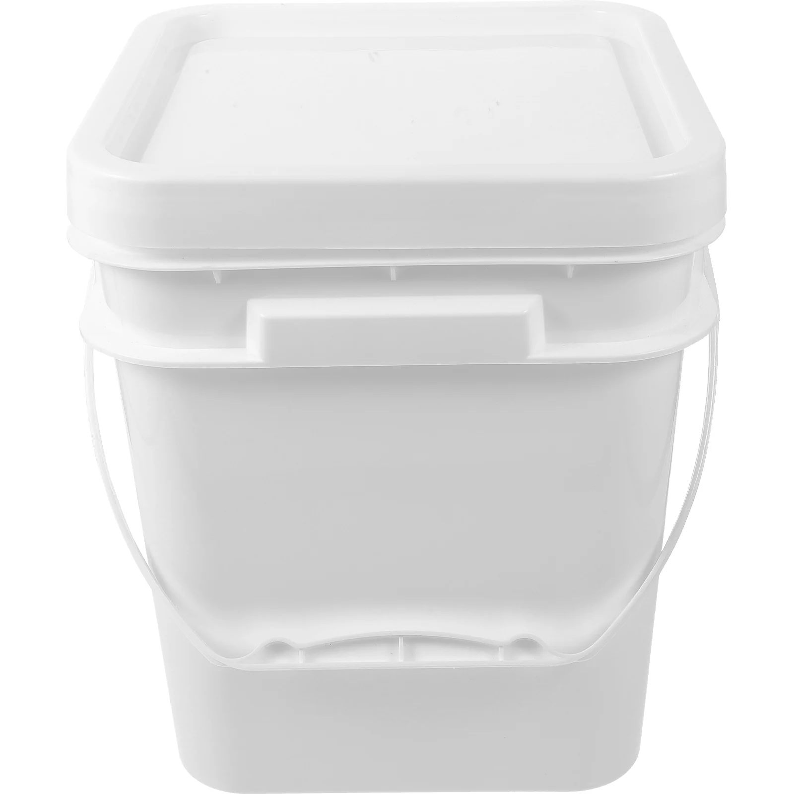 

Paint Bucket Plastic Can Fishing Handle Food Grade Pp Square Buckets with Lids for Pail