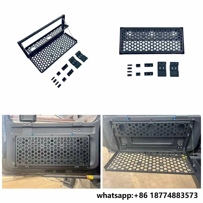 For Tank 300 Multifunction 2-Tier Tailgate Table Rear Foldable Storage Rack Luggage Holder Shelf Car Trunk Metal Folding Table