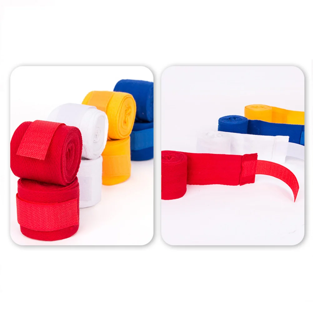 

1Pair Boxing Hand Wraps Durable Cotton Handguard Strap Breathable Protective Hand Band for Kickboxing Mma Muay Thai Boxing