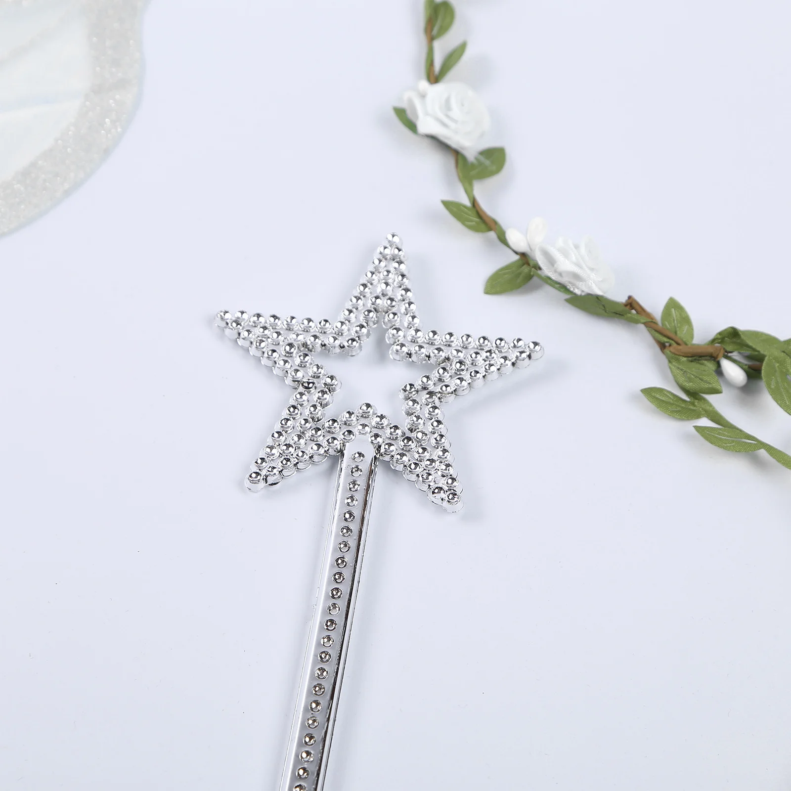 Dziecięcy Dorosły Kostium na Halloween Wróżka Elf Cosplay Rekwizyt Elastyczny Pasek Skrzydła Anioła Motyla Uszy Elfa Magiczna Różdżka Wieniec