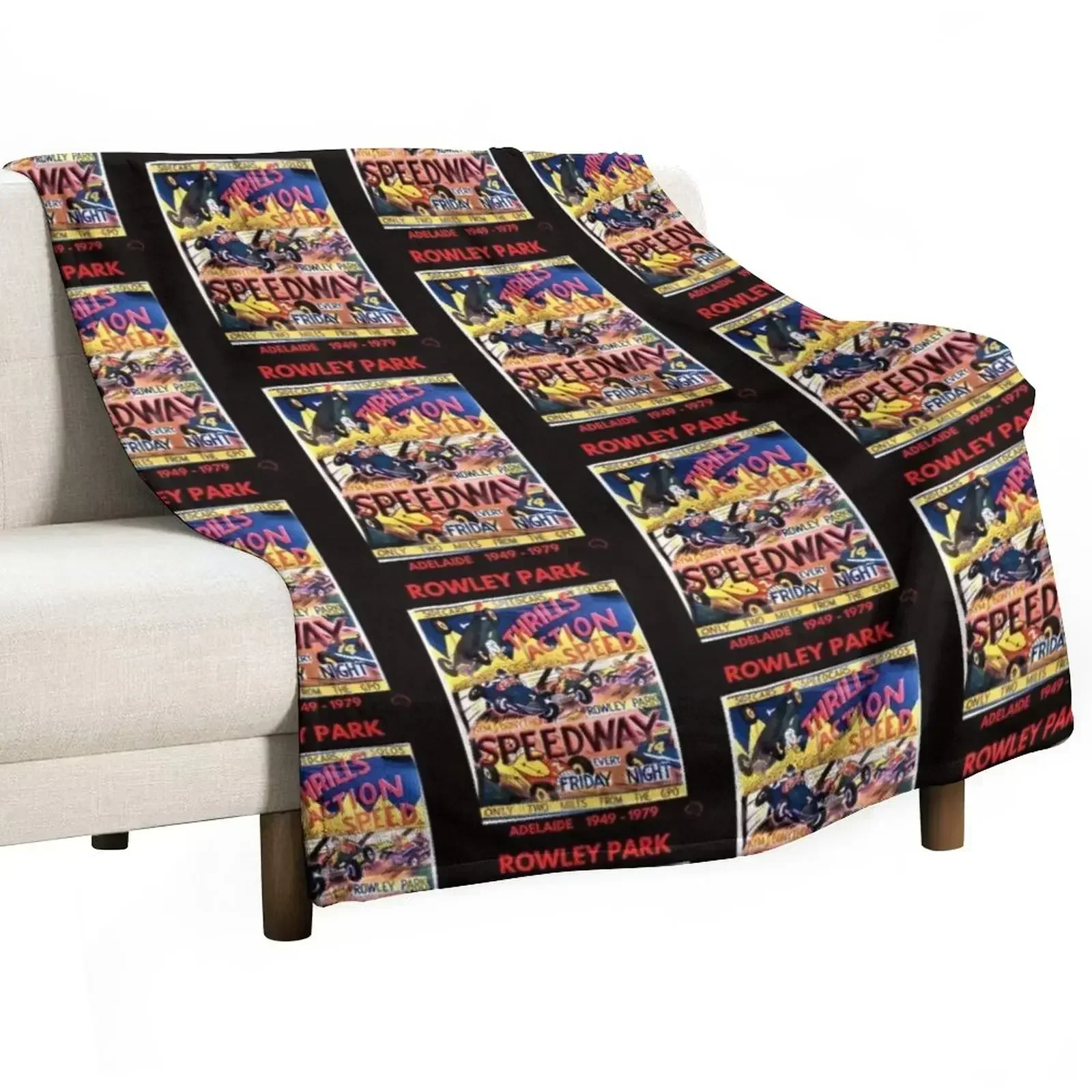 Rowley Park Speedway, Adelaide Throw Blanket Flannels Blankets Sofas Of Decoration Blankets