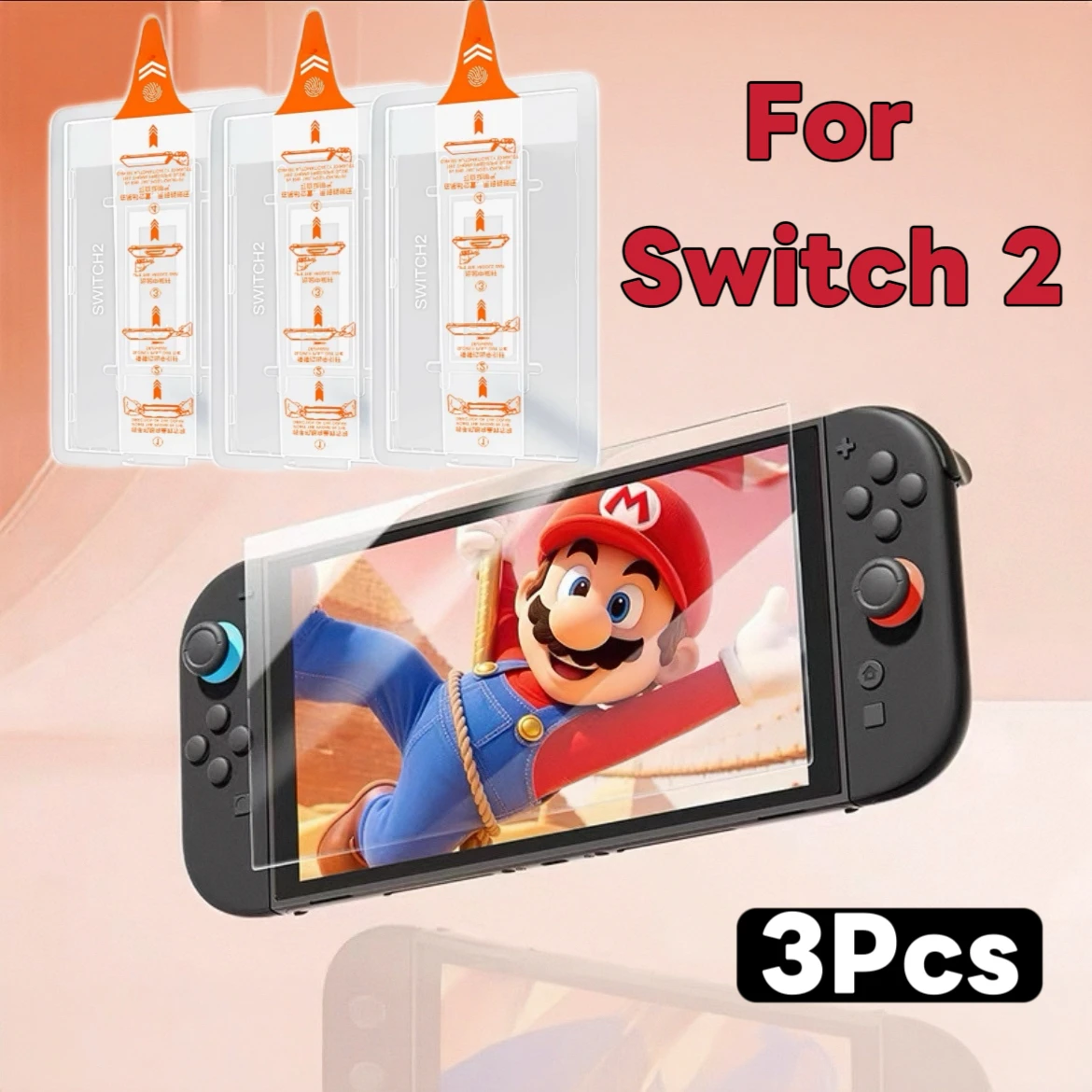 

Защитная пленка из закаленного стекла высокой четкости для Switch 2, 3 шт.