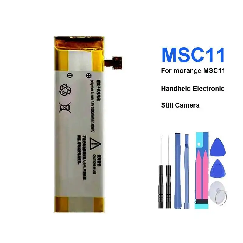 Prolonged Performance 1000Mah Handheld Camera Battery For Morange MSC11