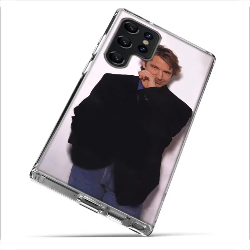 Alan Sidney Patrick Rickman Clear Phone Case For Samsung Galaxy S21 S20 S23 FE S24 S22 Ultra Capa S10 S9 S8 Plus S10E Cover Shel