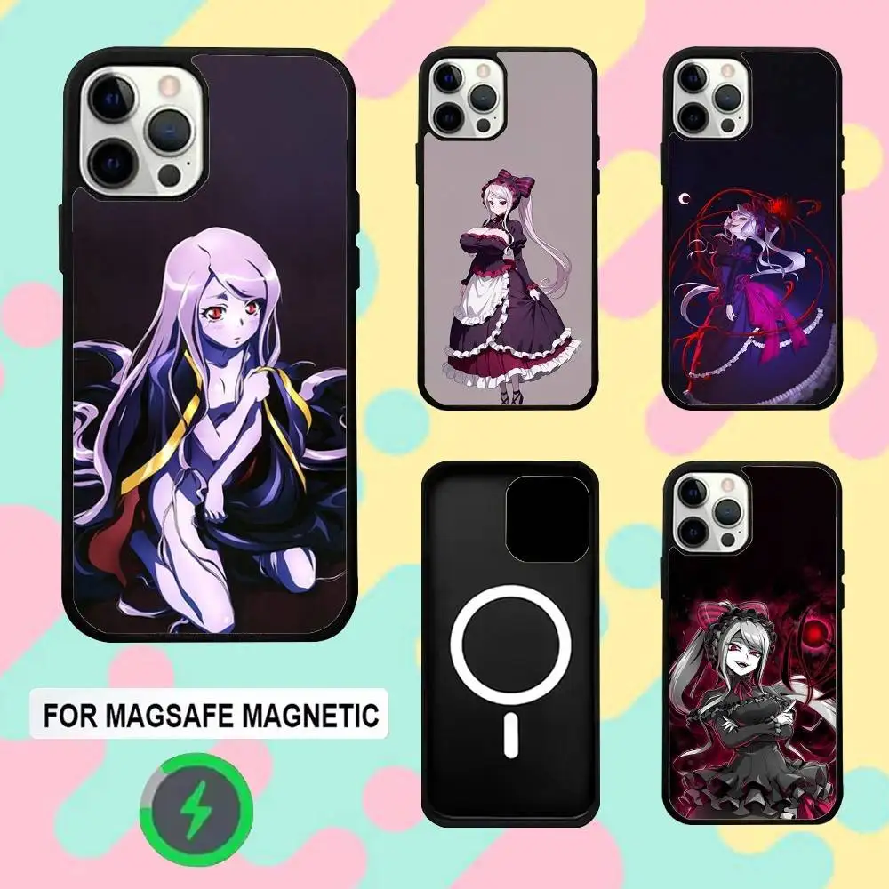 

Чехол для телефона S-Shalltear Anmine для iPhone 16e, 16, 15,14,13,12,11, Plus, Pro, Max, Mini Magsafe с магнитной беспроводной зарядкой