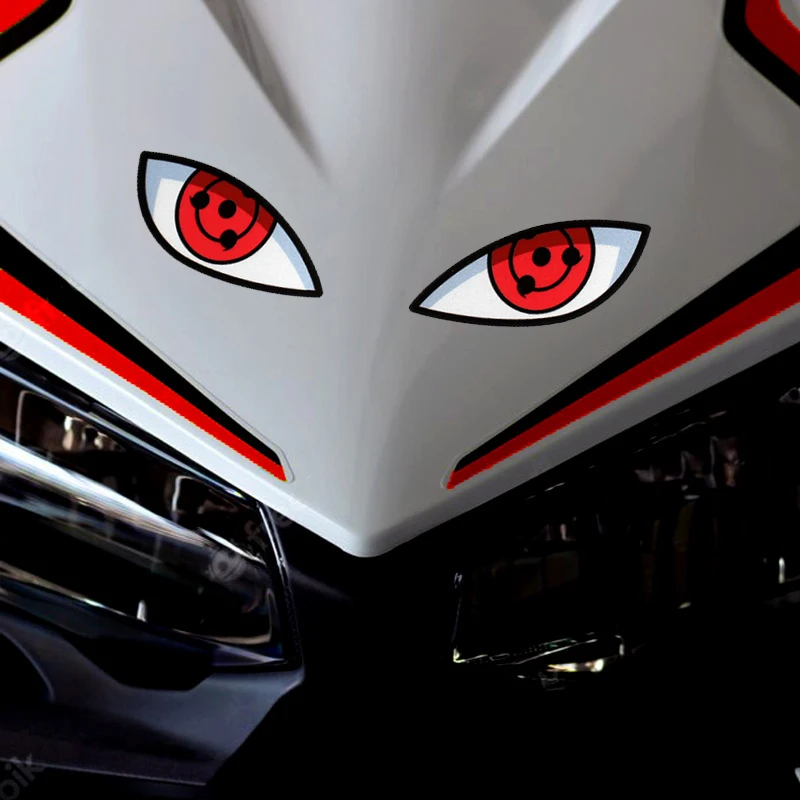 Devil Eyes Electric Motorcycle Helmet Personalized Decorative Creative Reflective Car Decal Sticker