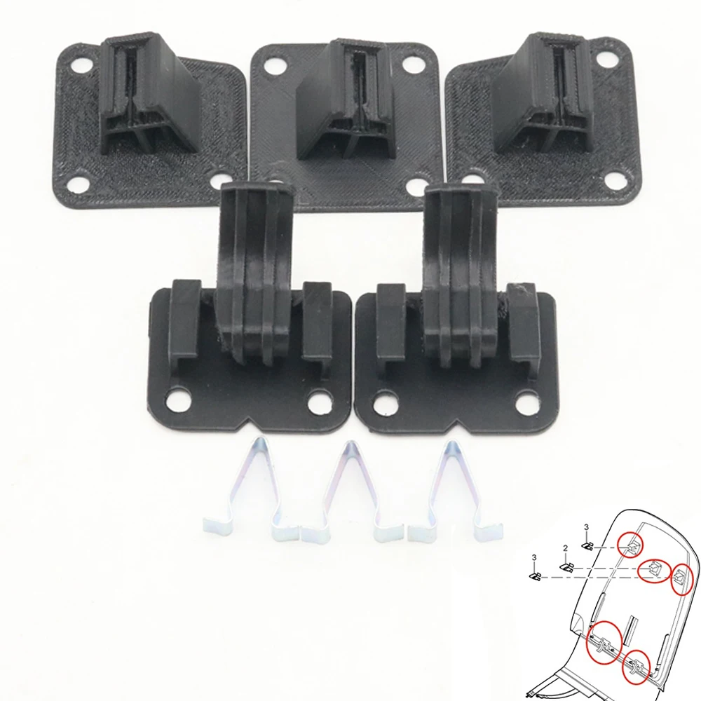 

Front Seat Backrest Seatback Cover Upper Lower Bracket Fixing Buckle Fastener Clip For Porsche Cayenne 957 955 2003-2010