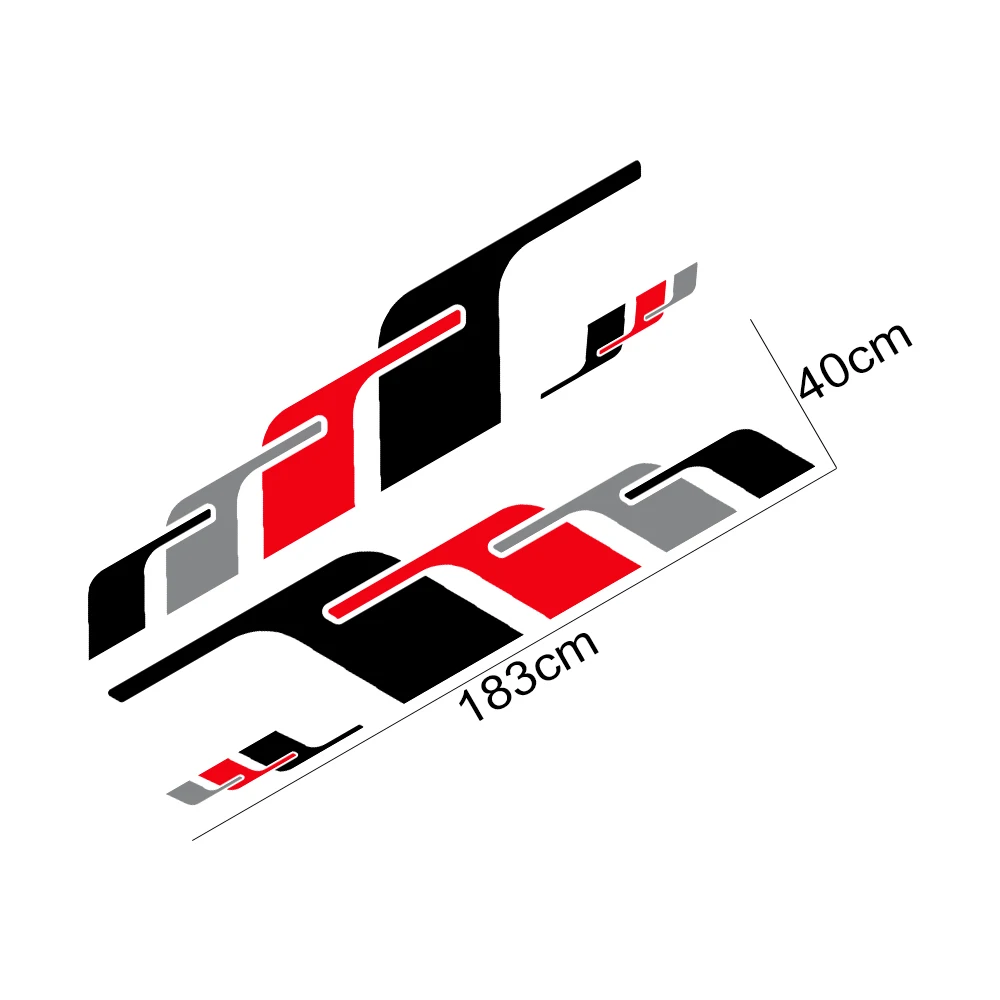 

For Audi Q7 4M 4L Tuning Quattro S Line TFSI 2020 2007 2016 2017 2018 Car Body Strips Trims Graphic Exterior Stickers Decor