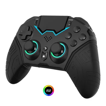 NE Controller PS4 PS3 PS 4 3PCS Wireless Bluetooth Gamepad Remote Control Programmable Turbo 6-axis Gyro RGB Joystick for iPhone