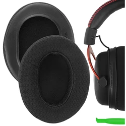Geekria Extra Thick Mesh Ear Pads for HyperX Cloud Series Gaming Headsets (III, II, 2, Alpha, Flight)