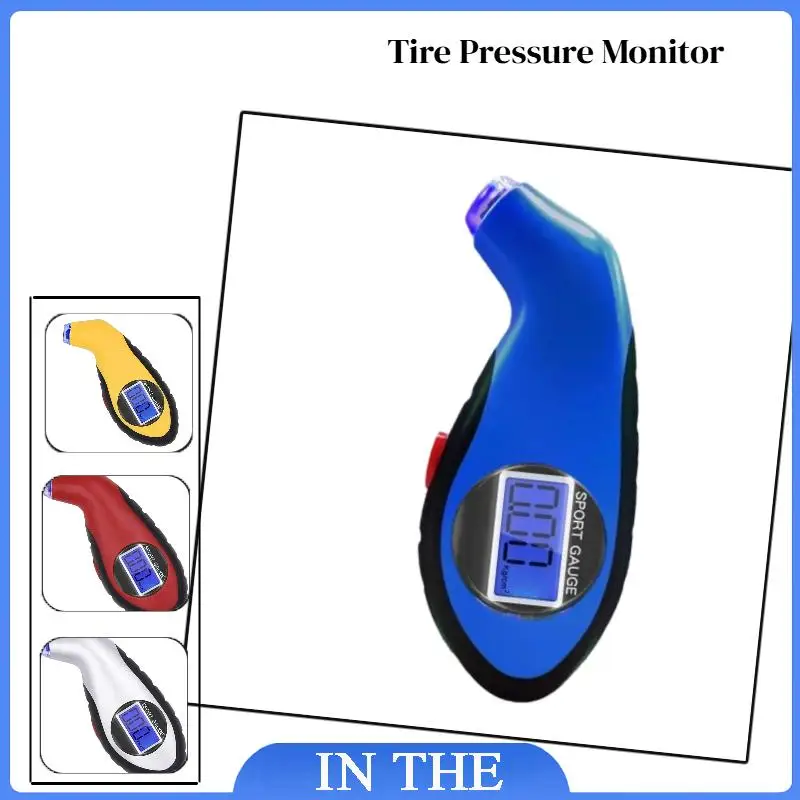 Test For Auto Car Motorcycle Tyre Pressure Gauge Meter Car Tire Manometer Barometers Tester Diagnostic Tools Electronic Digital