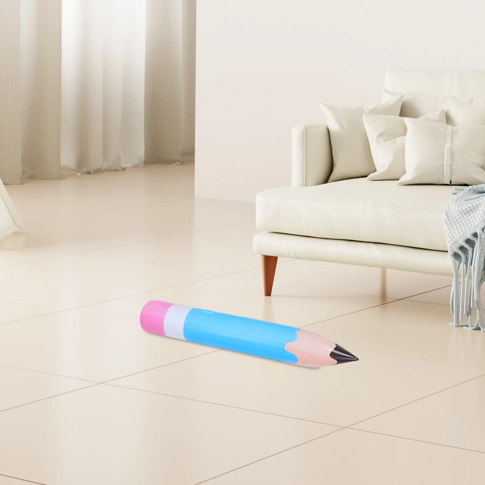 

6Pcs Inflatable Pencil Balloons Giant PVC Back to School Classroom Hanging Decorations Bright Colors Pencil Balloon