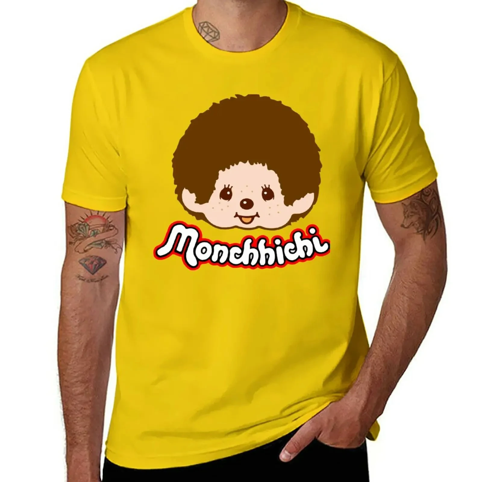 New Monchichi - Pink T-Shirt plain t-shirt tees black t shirt t shirt for men