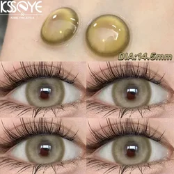 KSSEYE 2PCS Korean Contact Lenses Natural Color Pupils Green Contact Lenses Myopia Brown Beauty Eyes Multicontact Free Delivery