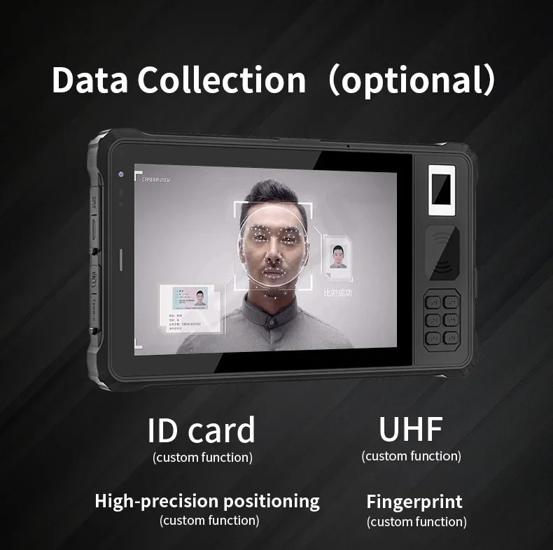 A80PT 8インチAndroid LF HF UHF RFID 4G LTE GPSスキャン機能搭載産業用堅牢タブレット