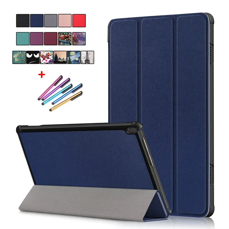 Case For Lenovo Tab M10 tb x505x x505l x505f Case Tri-Fold Leather Magnetic Stand Tablet Funda For Lenovo Tab M10 Case tb-x605f