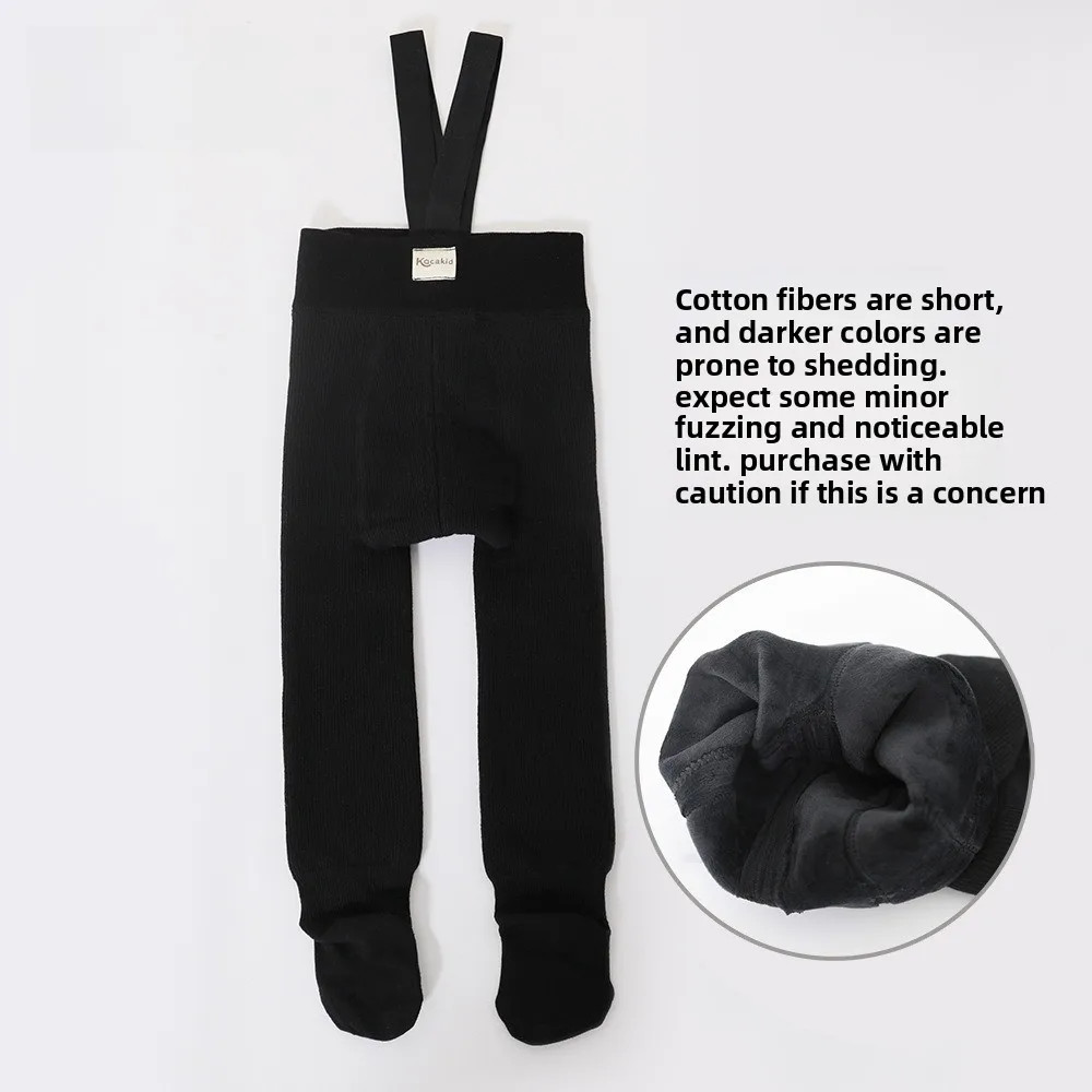 Baby overalls pantyhose autumn and winter socks girls and children thickened and velvet baby leggings