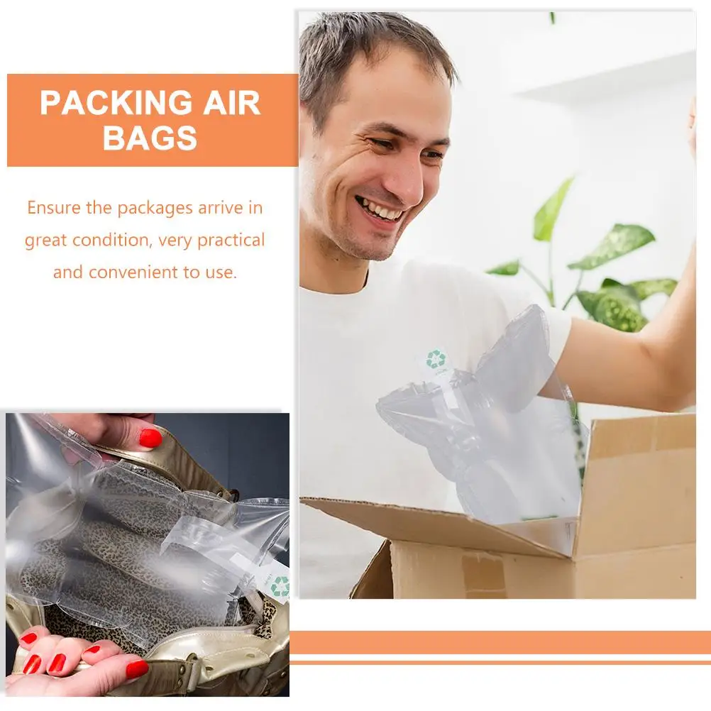 50 Pcs Inflatable Air Packing Travel Pillows Multipurpose Shipping Bubbles Coextrusion Protective Anti Crash