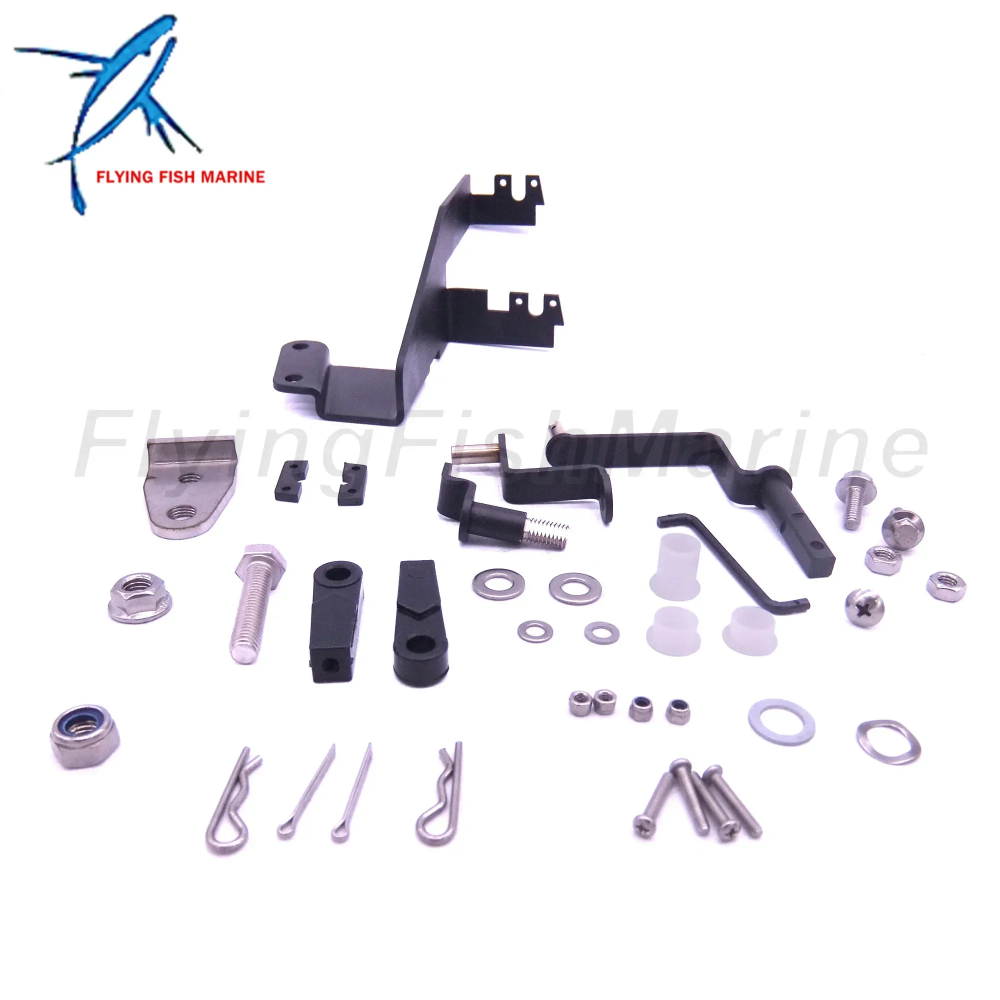 

63V-48501-00 Remote Control Attachment Kit for Yamaha Outboard Parsun 9.9HP 15HP Boat Motor