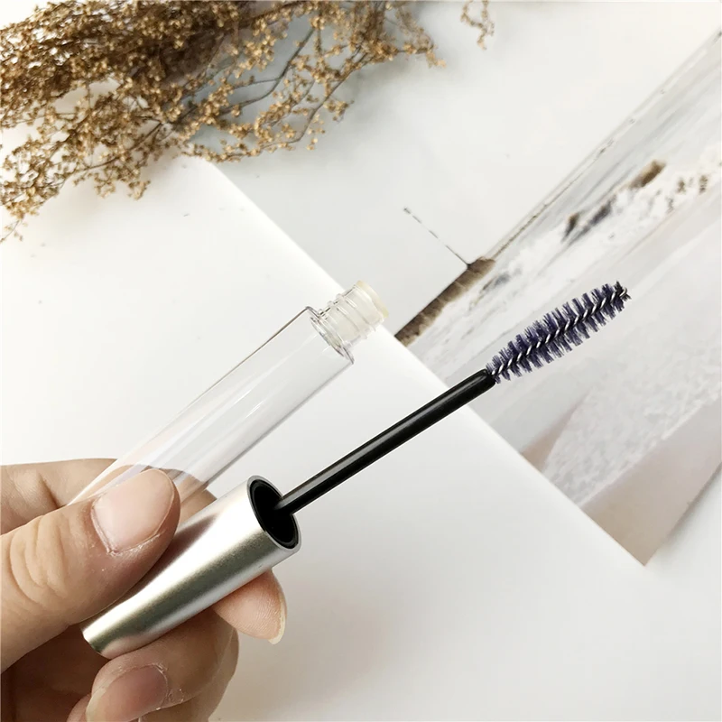 أنبوب ماسكارا فارغ ، قارورة كريم الرموش ، حاوية زجاجة سائلة ، تعبئة ماسكارا لمستحضرات التجميل ، سدادة بغطاء فضي ، علامة تجارية جديدة #3