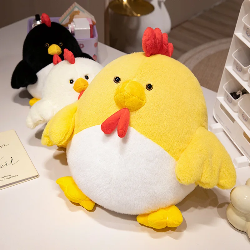 New Arrival Farm Yard Animal Cock Plushies Cute Furry Plush Stuffed Toy Rooster Sofa Hug Pillow