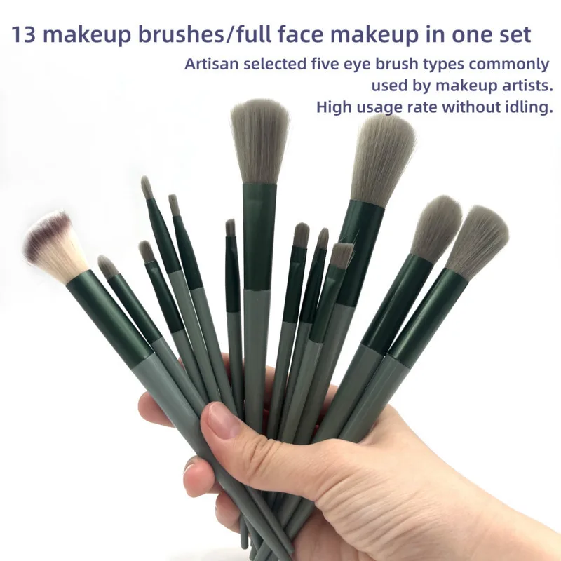 3D Nose Shadow Brush V Face Contour Makeup Brushes Soft Hair Blush Highlight Powder Cosmetic Women Facial Beauty Tools 13 Pieces